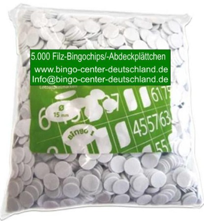 Bingochips, Filz-Abdeckplättchen