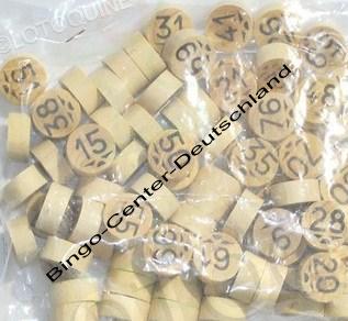 Bingo-Holzchips, Bingojetons für Bingoablage Bingo-Holzchips, Bingojetons für Bingoablage