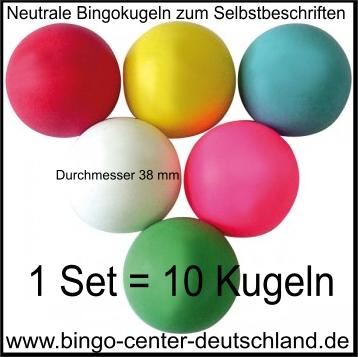 Bingokugeln, neutrale Bingobälle