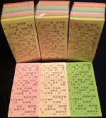 90er Bingotickets, Bingo 90, Bingoscheine