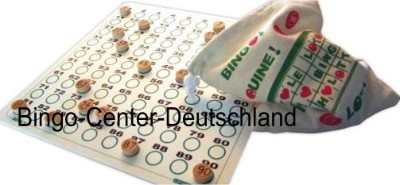 Bingospiel: Bingo-Sack als Bingo-Ziehungsgerät Bingospiel: Bingo-Sack als Bingo-Ziehungsgerät