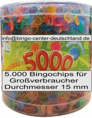 Bingo-Chips, 15 mm Durchmesser
