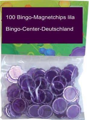 magnetische Bingochips, lila Bingo-Magnetchips