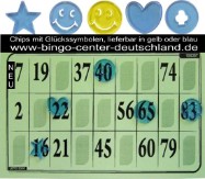 Bingochips mit Glückssymbolen