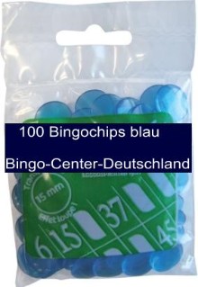 Bingochips, blau