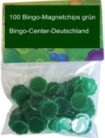Bingozubehör: Bingo-Magnetchips Kleeblatt