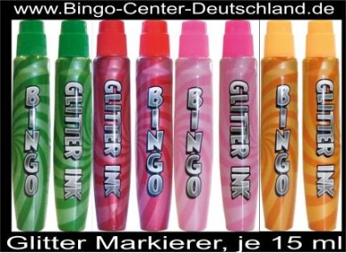 Bingo Markierer mit Glitzer-Effekt
