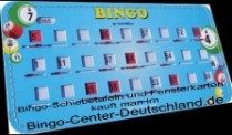 Bingo-Fensterkarten zum Schieben