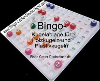 Ablage für Bingokugeln