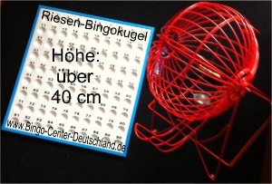 Bingo-Trommel-Set " Riesen-Bingokugel"