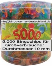 10 mm Durchcmesser, 5000 Bingochips