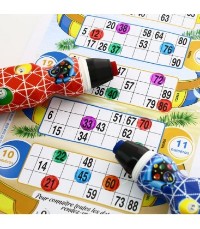 Bingo-Tickets markieren mit Bingodabber